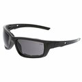 Mcr Safety Glasses, Swagger SR5 Charcoal Frame, Gray MAX6, 12PK SR512PF